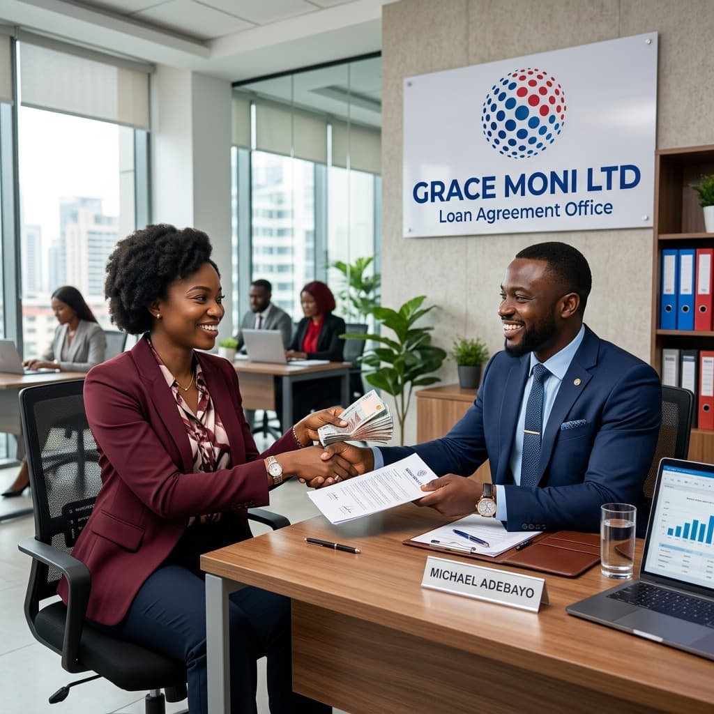 Grace Moni LTD office - professional loan agreement
